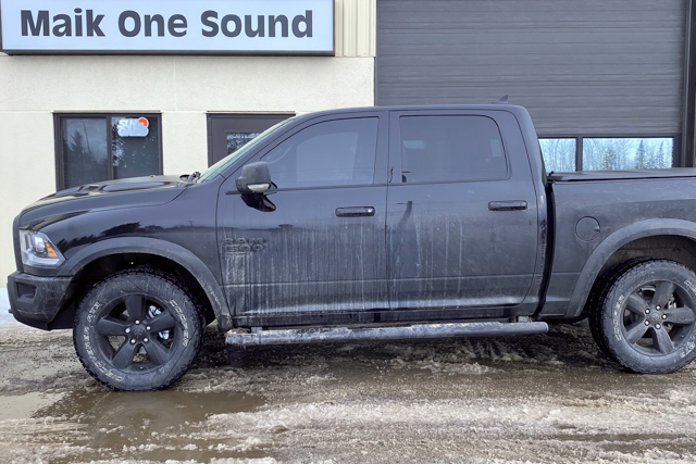 2019 RAM 1500 with professional window tint in North Bay